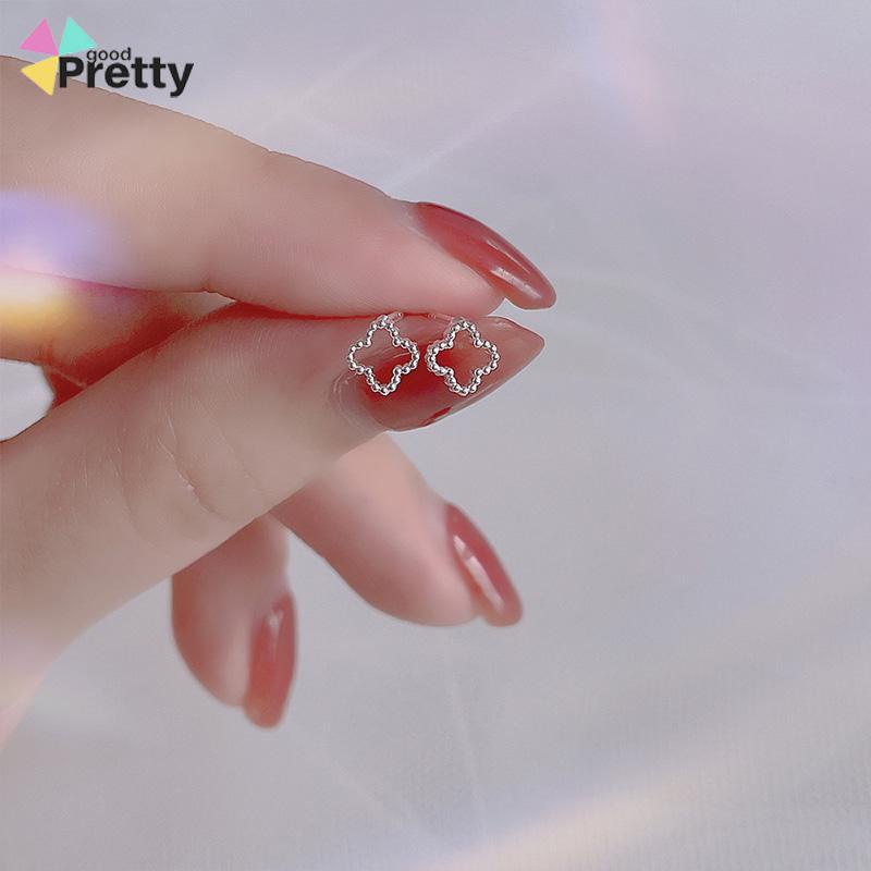 S925 Silver Stud Earrings untuk Siswa Perempuan Anting Desain Kecil Serbaguna Sederhana - PD