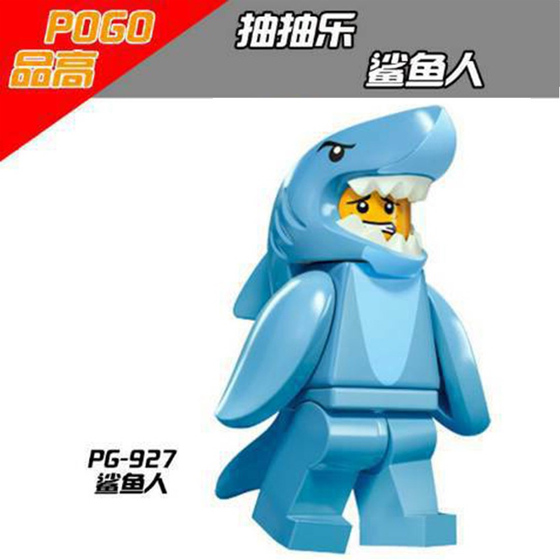 Shark Man Minifigures Sausage Man Banana Man Penguin Man Graduate Sausage Man Rabbit Panda Koleksi Angka Mini