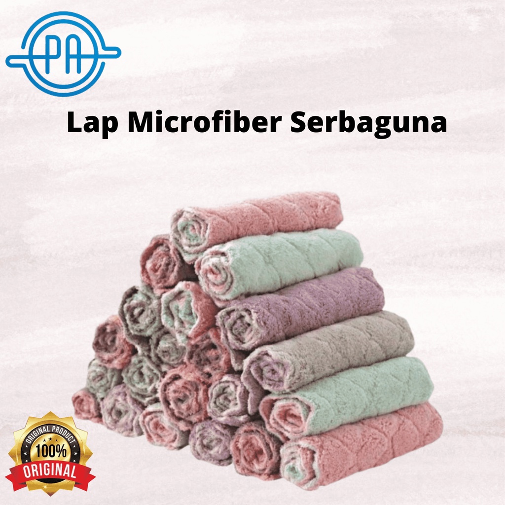 LAP MICROFIBER SERBAGUNA / KAIN LAP CUCI PIRING ANTI MINYAK