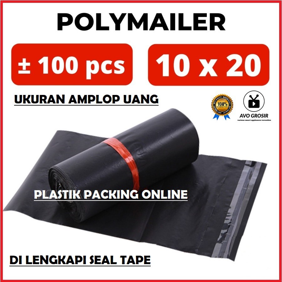

Plastik Packing Online Shop Polymailer 10 x 20 Ukuran Amplop 100 Lbr
