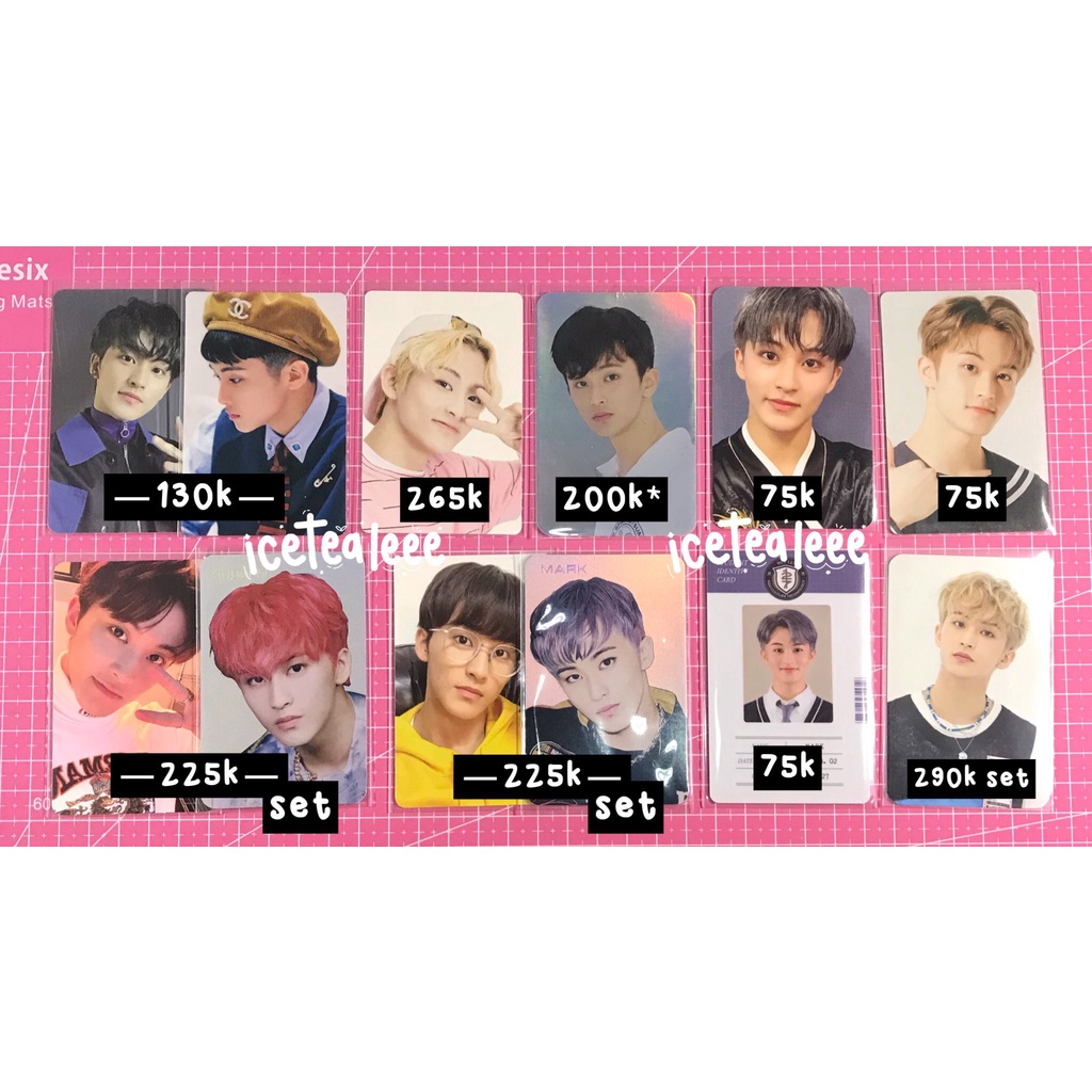 [ready stock] pc mark superm nct dream 127 photocard holo wtmp dicon pop up ar cashbee superhuman st