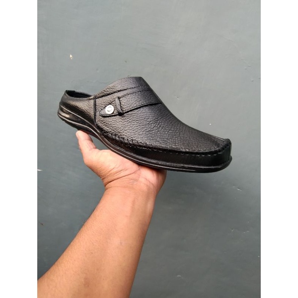 SEPATU SELOP KULIT ASLI