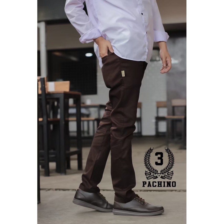 Celana Chino Pria / Celana Panjang Pria Cotton Strecth Slimfit  / Chino Original Pachino Size M -XXL