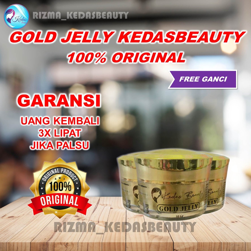 gold jelly kedas beauty skincare cream collagen kosmetik perawatan kecantikan wajah original bpom