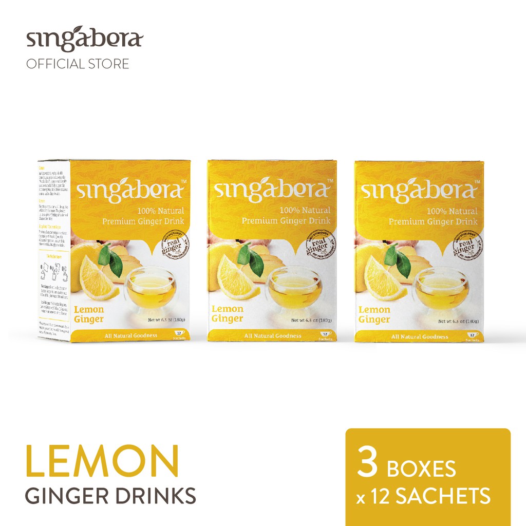 

Singabera Premium Lemon Ginger (Jahe Lemon) 3 pack