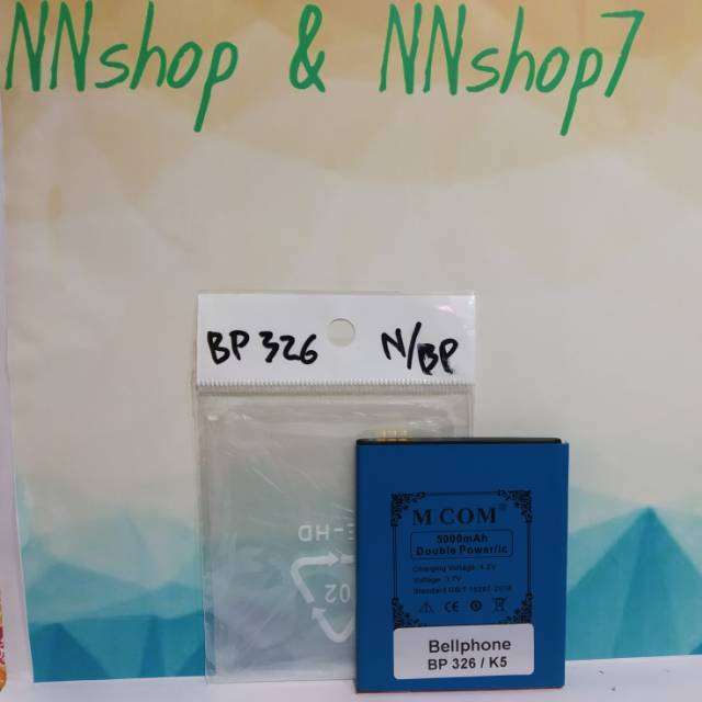 Baterai Bellphone BP326 BP 326 Battery Bellphone K5