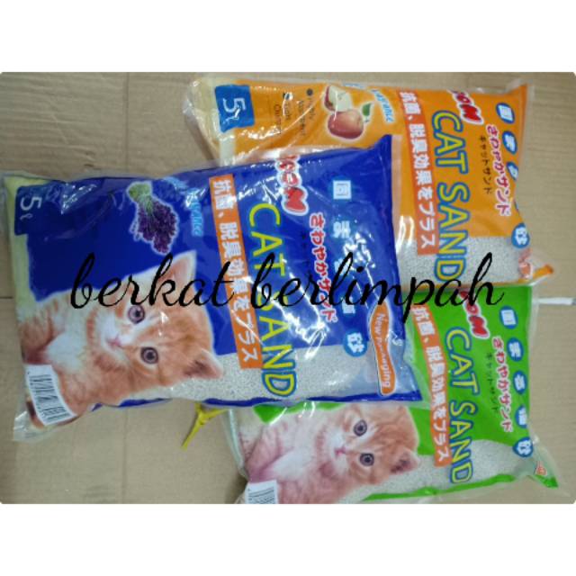 Pasir Kucing Cat Sand IMPORT 5 LITER merk BOOM