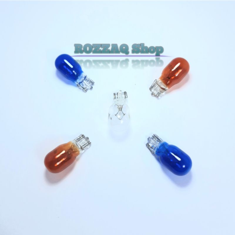 2 PCS LAMPU SEN SEIN LAMPU BOHLAM RITING TANCAP MOTOR HONDA VARIO BEAT SUPRA YAMAHA JUPITER VEGA MIO T13 12V 10W