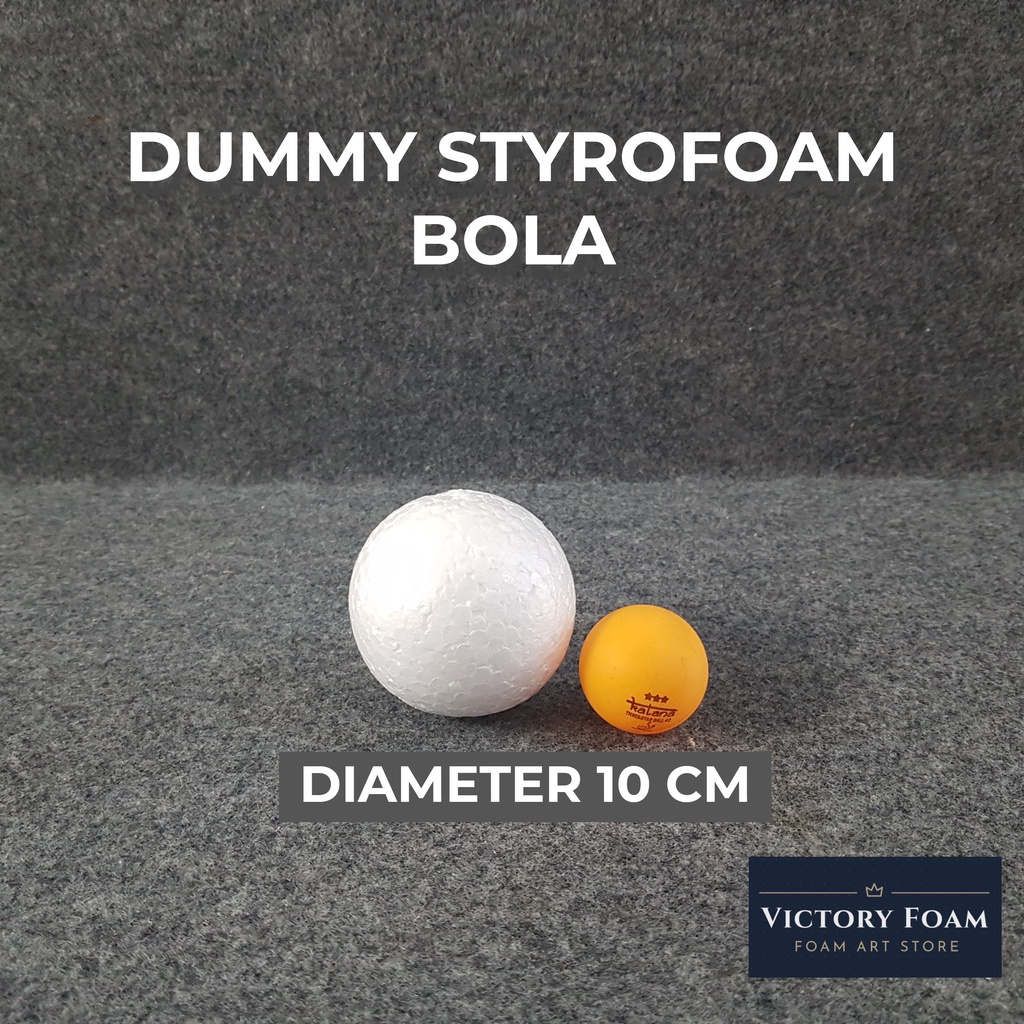 Dummy Styrofoam Bola Diameter 10cm