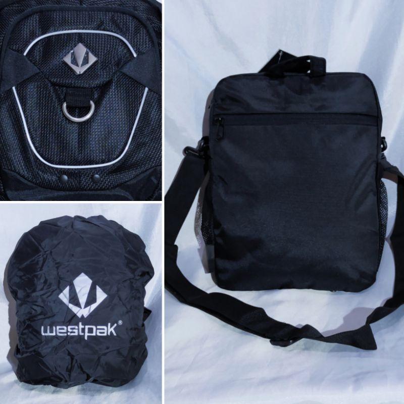 Tas selempang pria tablet 10 - 11 inch - travel pouch - WESTPAK 98WP23 original free rain cover