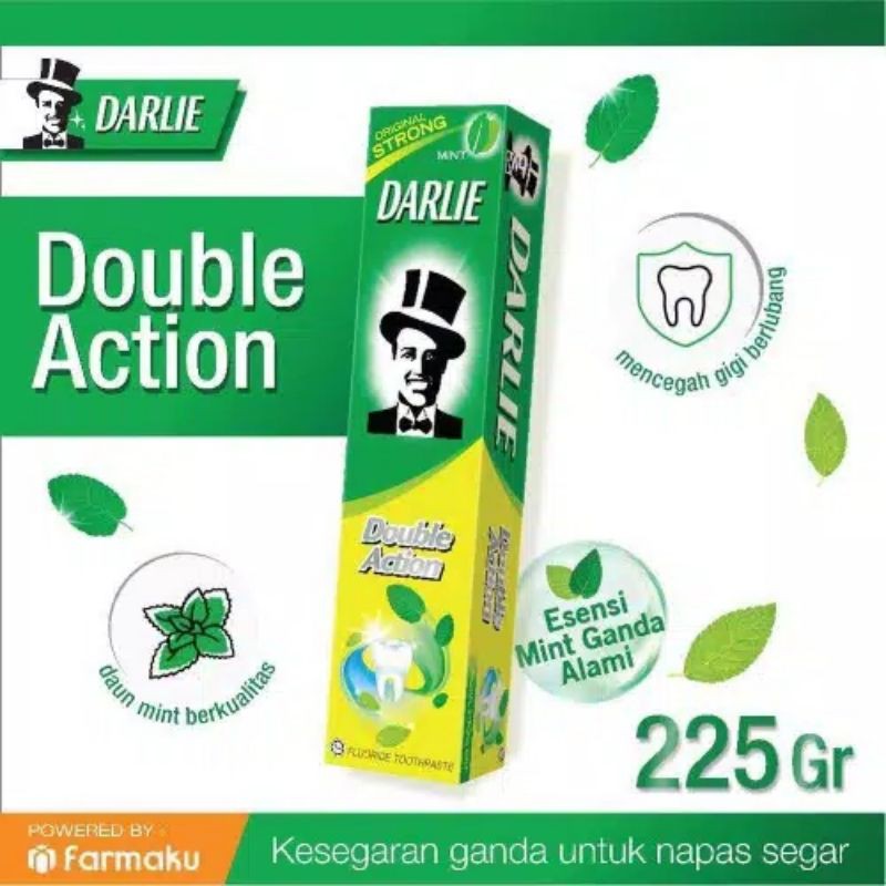 Darlie Double Action Mint Pasta Gigi 225gr / 120gr / 75gr / 50gr