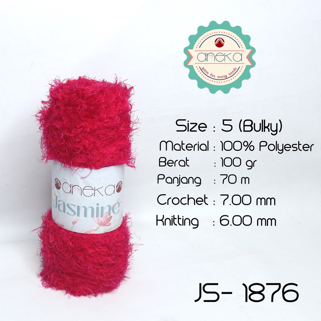 Benang Rajut Bulu Halus Jasmine Yarn / Cashmere Plush - 1876