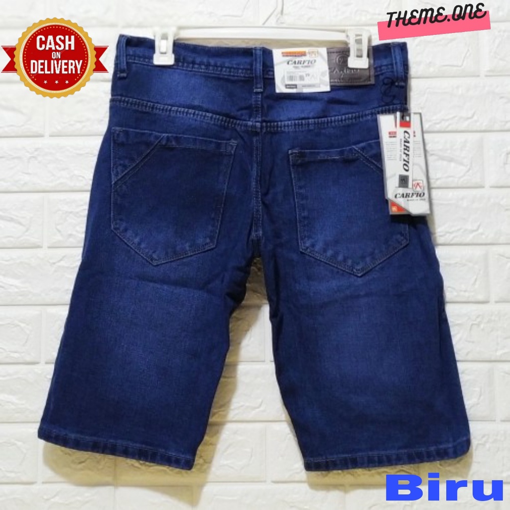 CELANA JEANS PENDEK COWOK PRIA HITAM BIRU MUDA BIRU DONGKER BERKUALITAS CELANA PENDEK JEANS PRIA