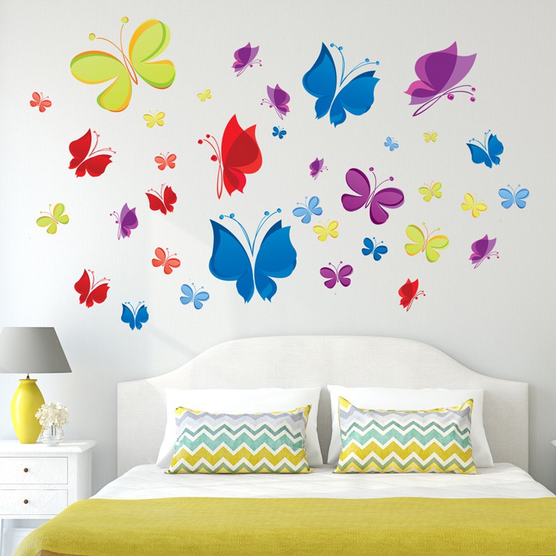 RELIZA WALL STICKER / Stiker Dinding KUPU KUPU BUTTERFLY JM7271