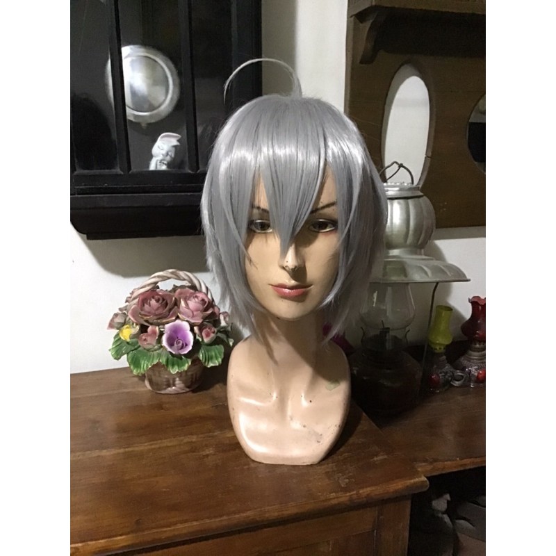 Silver Twisted Wonderland wig cosplay silver gray
