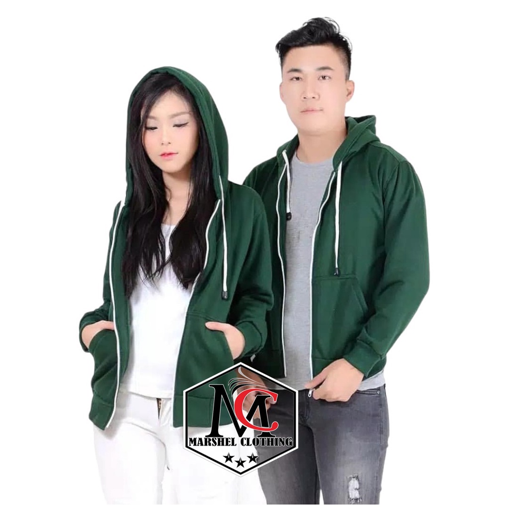 RCL - JAKET SWEATER SLETING POLOS HOODIE COUPLE SEPASANG PRIA WANITA ( HARGA SEPASANG )