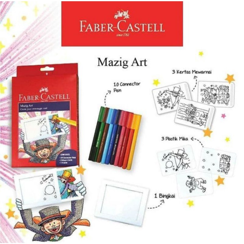 

Mazig Art Set Faber Castell 10 warna Promo / Mazig Art Connector Pen 10 warna Faber Castell Promo / Connector pen 10 warna Faber Castell Promo / Mazig Art Faber Castell / Mazig Art Faber Castell Promo / Spidol warna faber castell