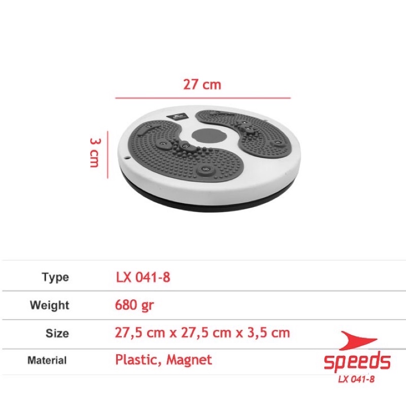 Waist  Twisting  Magnetic Alat Olahraga Putar Magnet Pelangsing Tubuh Pengecil Perut  041-8-8