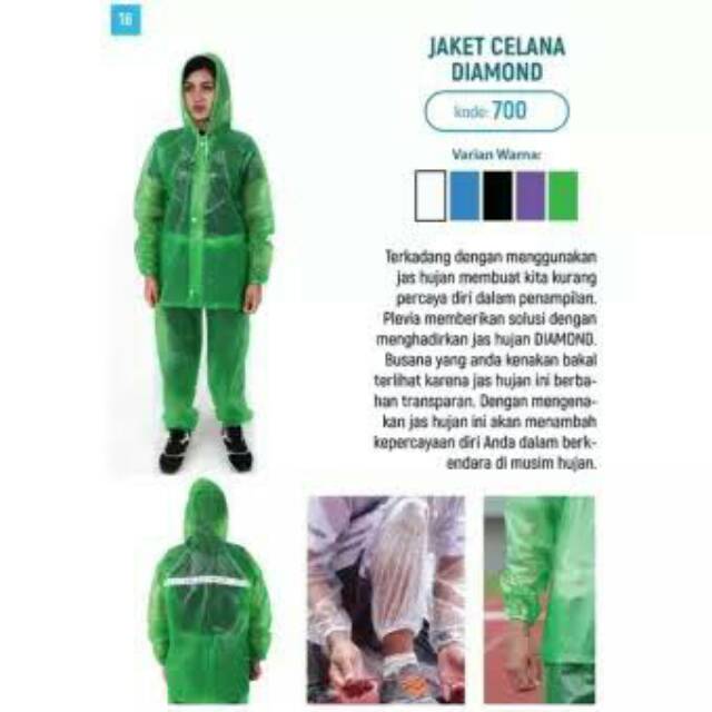 Jas hujan jaket celana dewasa