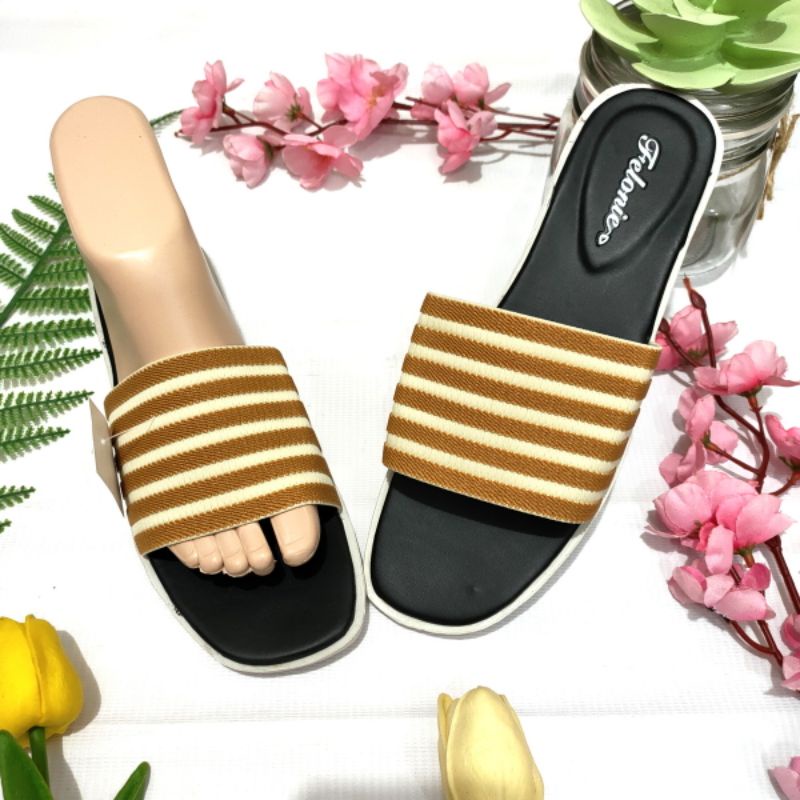 sandal wanita selop rajut  Felonie WL 01. turki import terbaru murah.