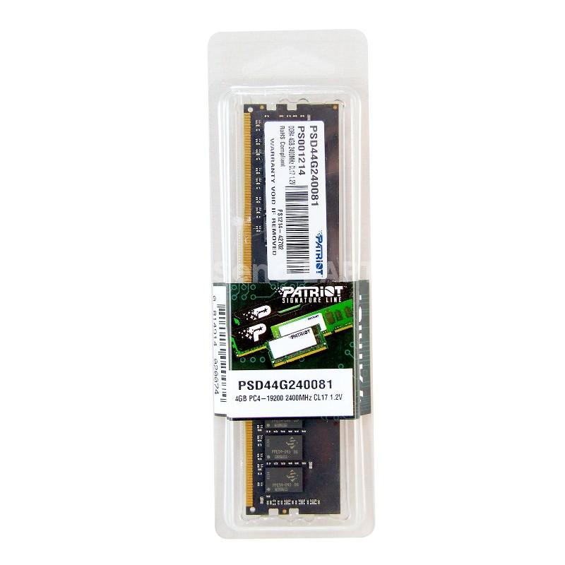 RAM 4GB DDR4 19200 2400MHz Patriot for PC