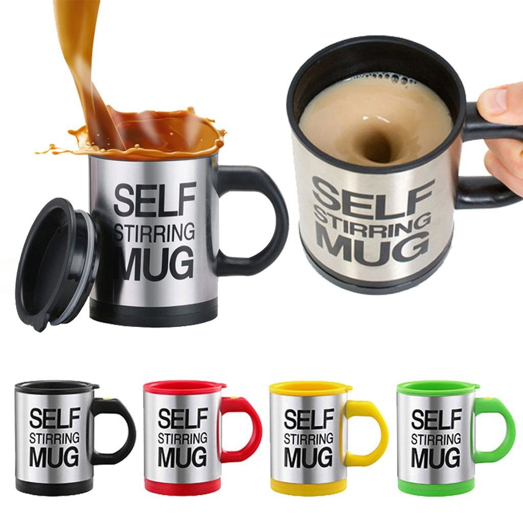 Gelas Pengaduk Otomatis Kopi / Teh Self Stirring Mug - Random