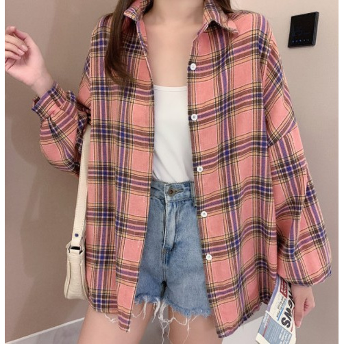 Kemeja wanita baju kerja katun Bisa COD Hitam Polos tunik wanita atasan muslim Z9U5 rayon kemeja big