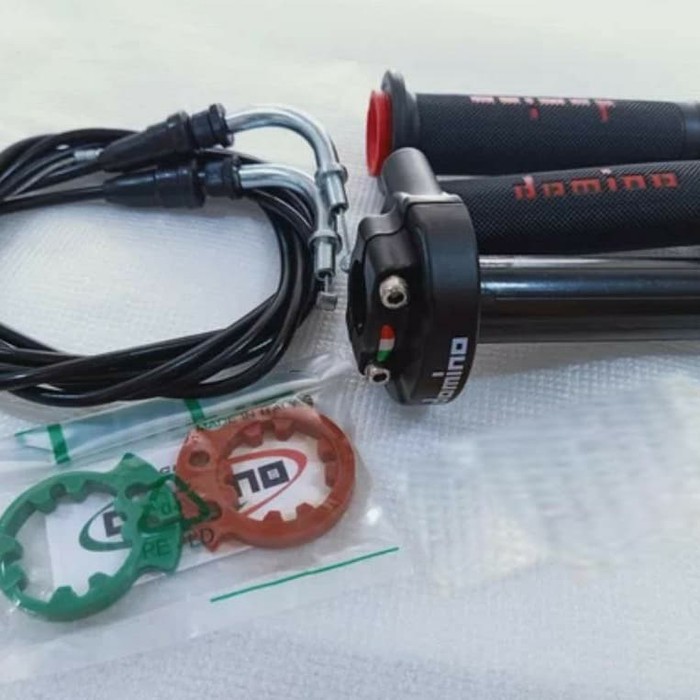 Gas Spontan Domino 2 Kabel FREE L Gas Chrome Dan Karet