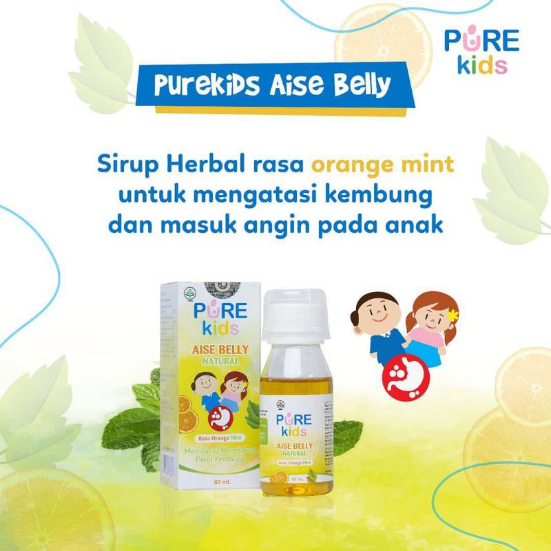 pure kids aise belly 60ml / obat perut kembung