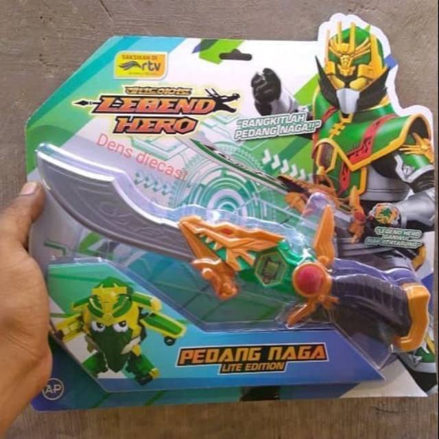 MAINAN PEDANG  LEGEND HERO NAGA HIJAU