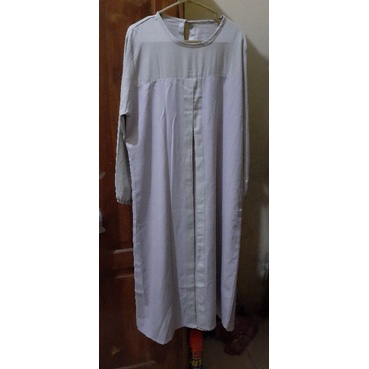 preloved second tunik baju atasan warna lilac-abu