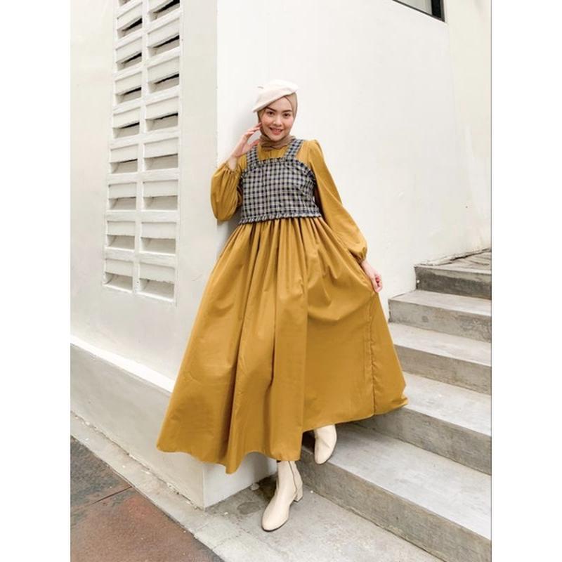 Baju Gamis Wanita Muslim Brisita Maxy Fashion Perempuan Dewasa Remaja Cewek Putri Ibu Modern Terbaru