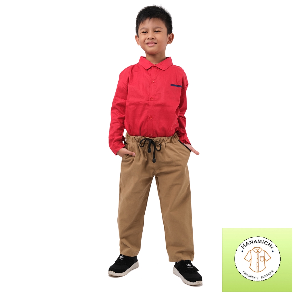 Hanamichi ZEYE Celana Chino Panjang Anak Motif Polos