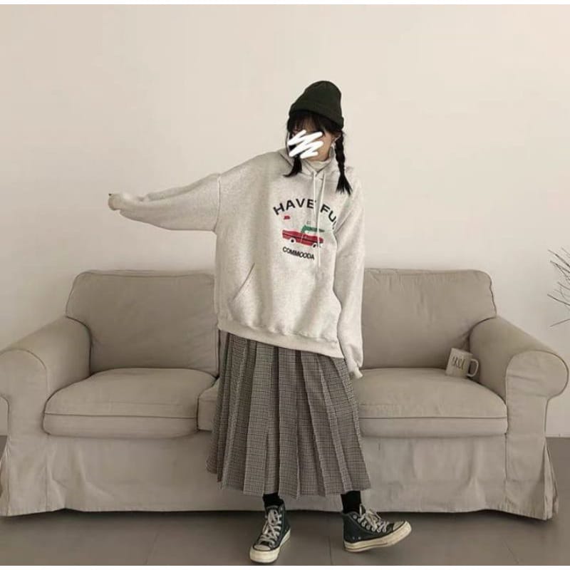 HOODIE UNISEX HAVE FUN /// JUMPER UNISEX CASUAL FLEECE TEBAL KEKINIAN TERBARU''