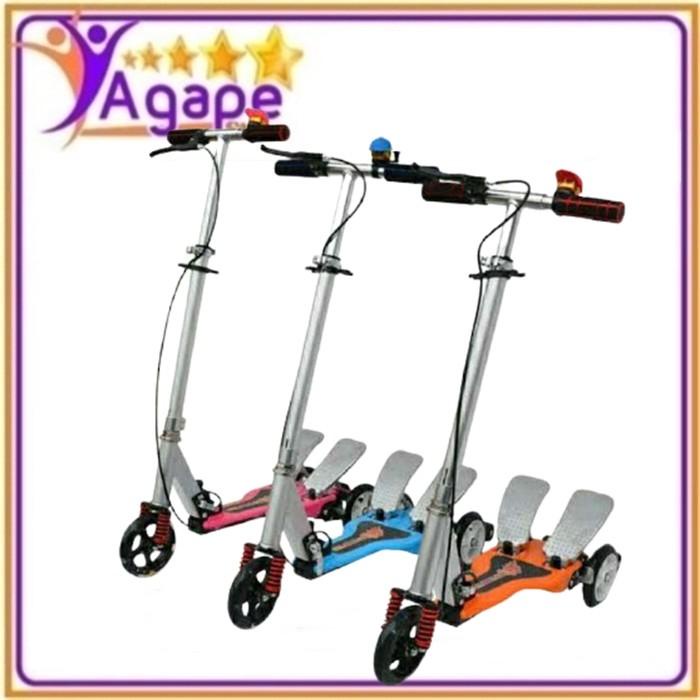 Otoped Mainan Anak Skuter Otoped Dual Pedal Injakan Besi