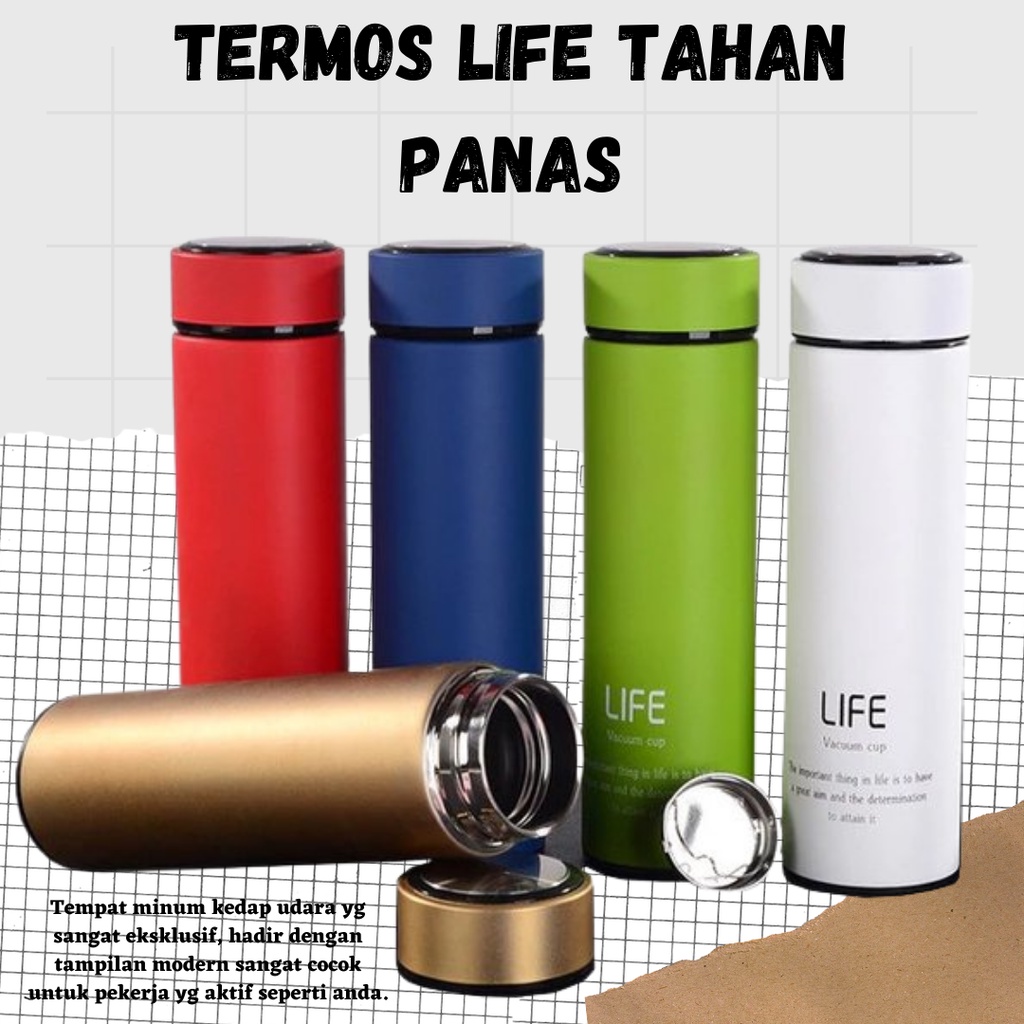 [BISA COD] TERMURAH!!!  TERMOS LIFE TRENDY STAINLLESS STELL FLASK