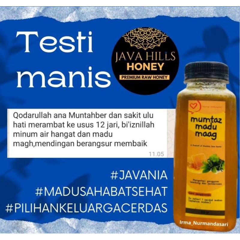 JAVAHILLS || Madu maag Java Hills 330gr / madu asam lambung / madu pencernaan