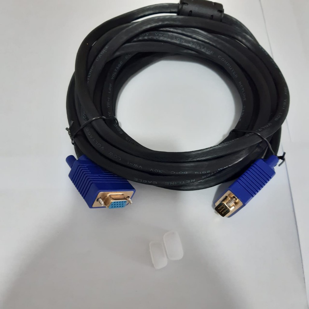 Netline Kabel VGA 5Meter Male to Female Gold Plate