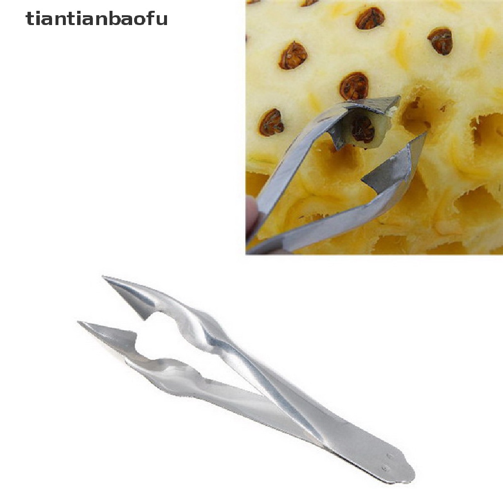 [tiantianbaofu] Stainless Steel Pineapple Peeler Corer Slicers Seed Clip Fruit Salad Kitchen Tools Boutique