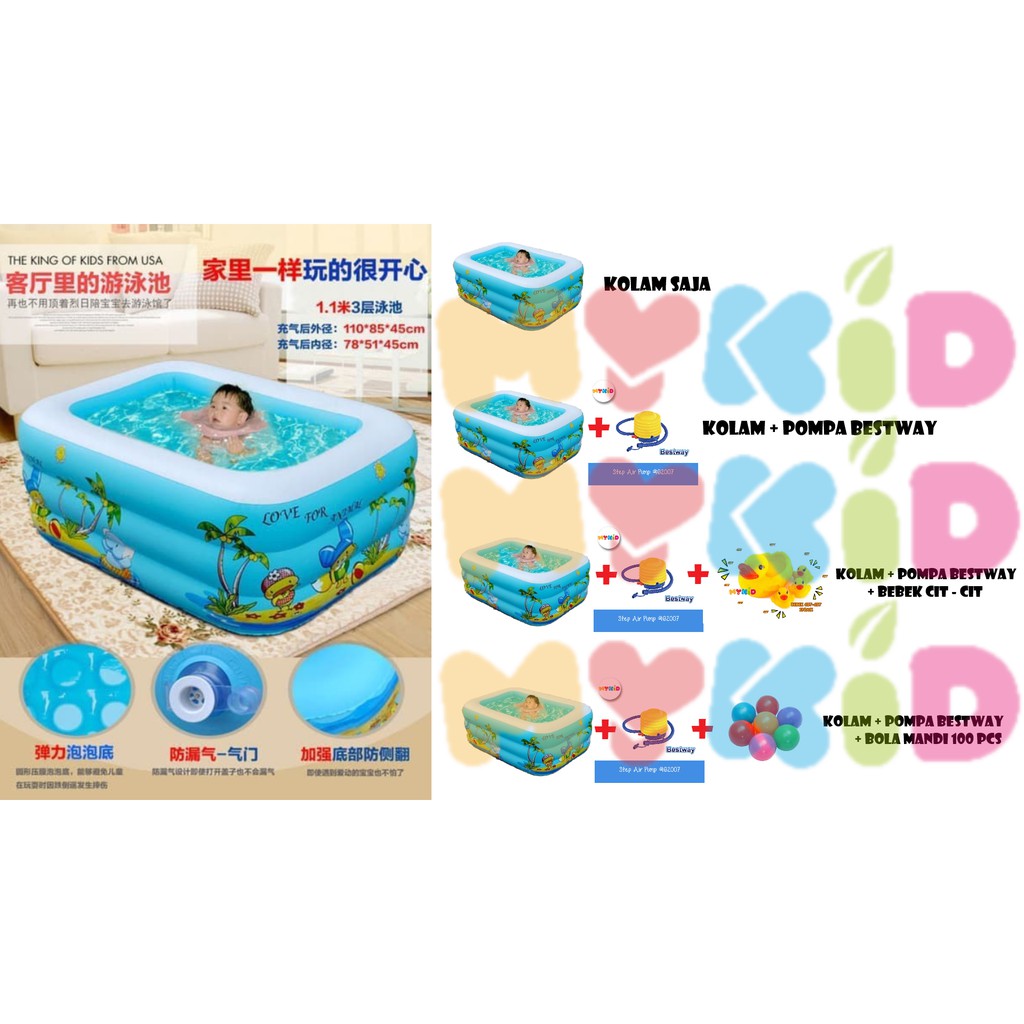 KOLAM RENANG ANAK SWIMMING POOL SL-C014 | Shopee Indonesia