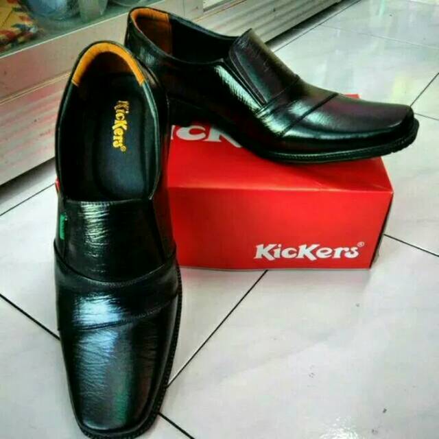 Sepatu pantofel kulit sapi asli