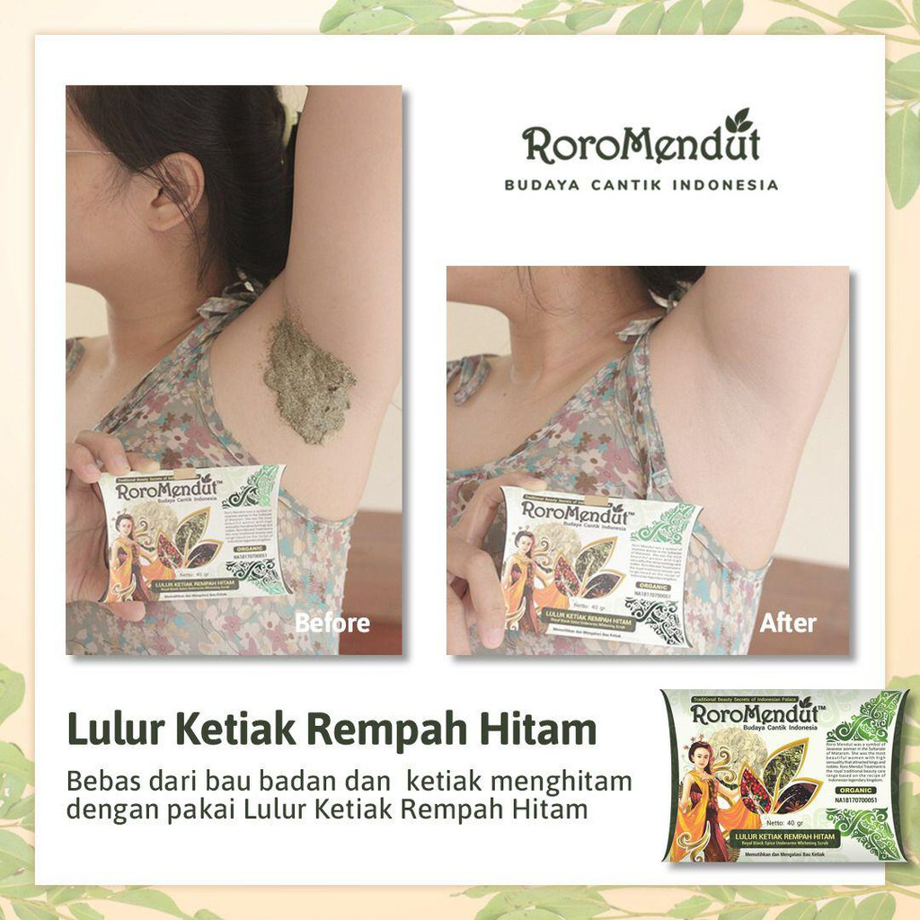 Roro Mendut (Mini Size) Lulur Pemutih Ketiak 20 Gr