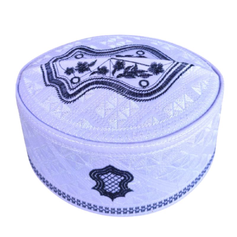 PECI HAJI KOPYAH ASSAGOFAH KOPIAH SONGKOK MORIF BORDIR TEROMPAH / PECI MALAYSIA / KOPYAH BATIK PECI OLEH HAJI AC DEWASA ANAK / HITAM /BIRU /MAROON /ABU /EMAS /HIJAU /COKLAT KOPIAH AL HAMID ASAGOFAH MURAH