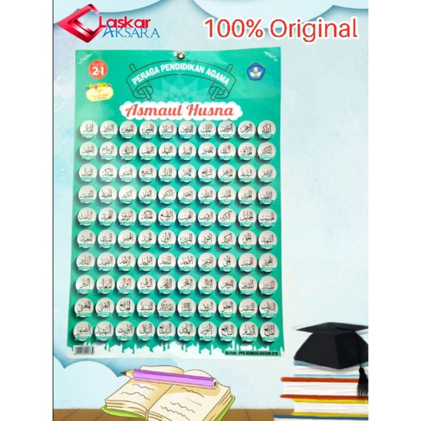 

Poster Belajar Anak 2 IN 1 Seri Asmaul Husna