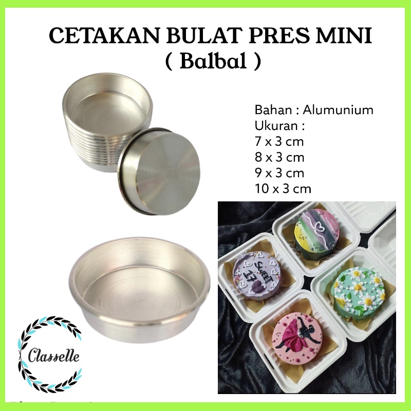 Cetakan Kue Bolu Cheese Cake Mini Tart Cetakan Bal Bal - MTC45