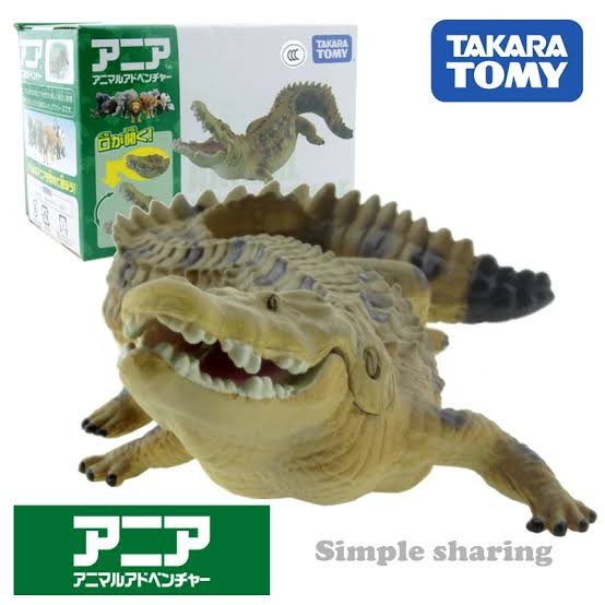 Miniatur Hewan Buaya Takara Tomy Tomica Ania AS-32 Crocodile Animal