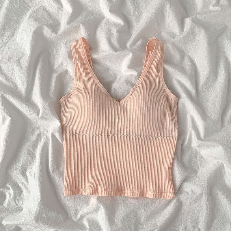 Tank Top Bra Polos Import Korean tanktop Wanita Tengtop-4