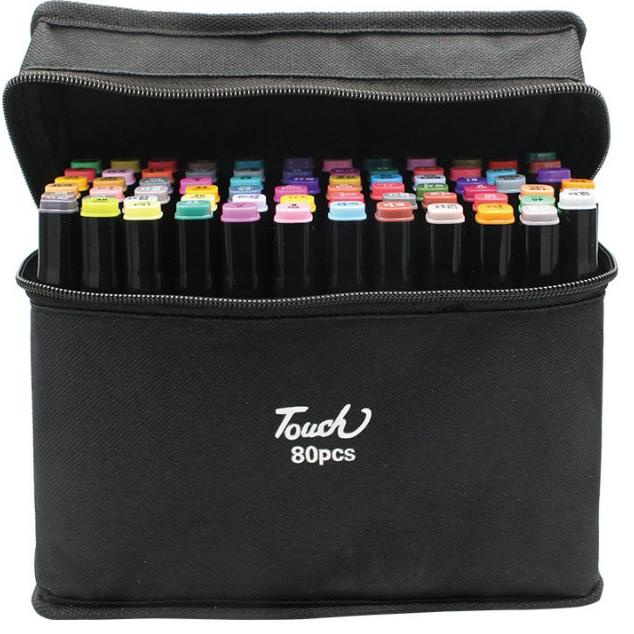 

[KODE BARANG FNW88] Touch Spidol Dual Side Fine Art Marker 24 / 30 / 40 / 48 / 60 / 80 / 168 / double headed marker set Multi Color mn