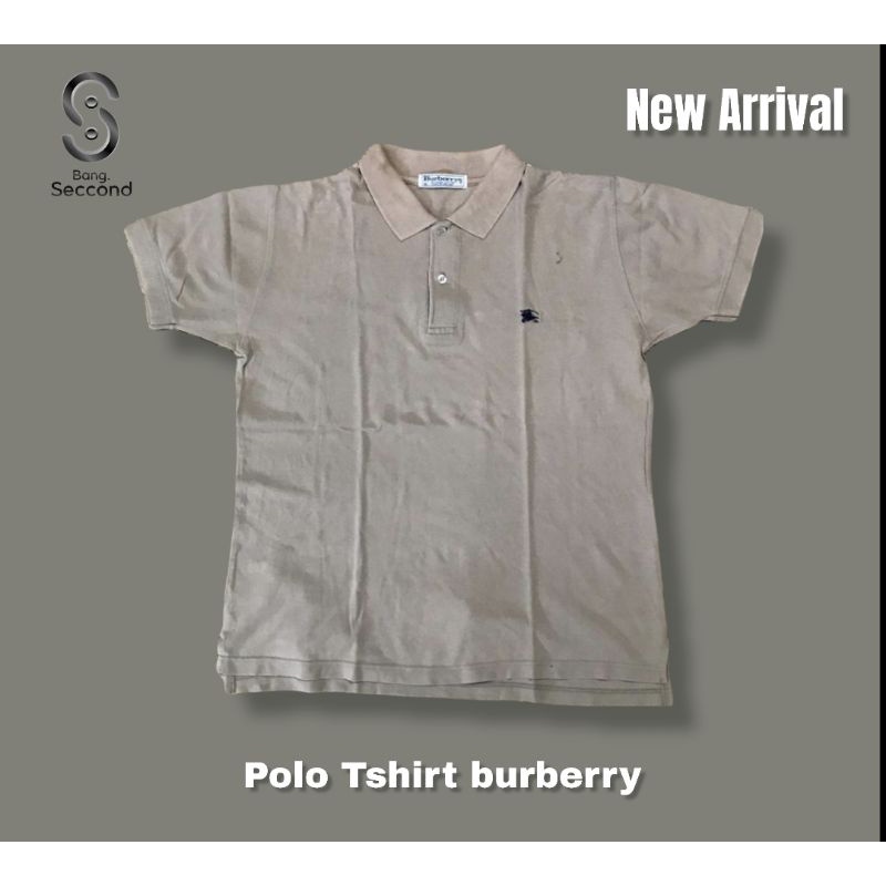 BURBERRY POLO TSHIRT / SECOND BEKAS PRELOVED ORIGINAL / KAOS KERA CREWNECK HOODIE