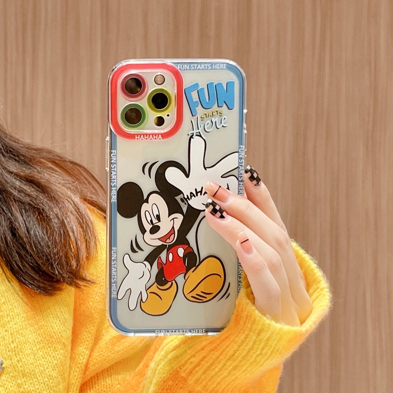 Soft Case Silikon Motif Kartun Menari Untuk IPhone 12 13 11 Pro Max X Xs Max Xr Twmq